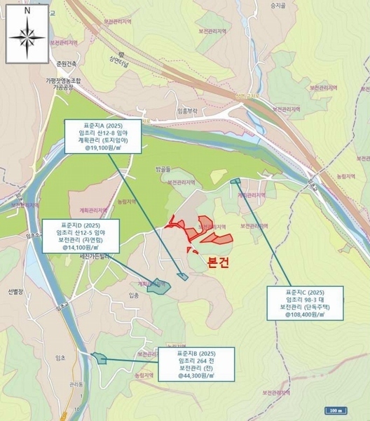 2025타경1549 경기도 가평군 상면 임초리 산42 임야 경매 이미지
