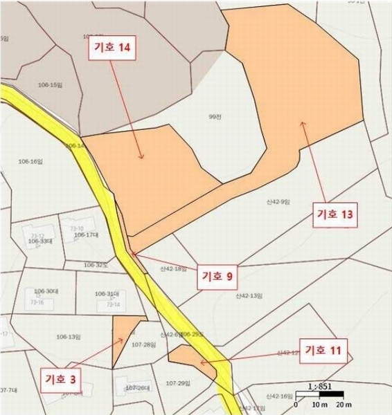 2025타경1549 경기도 가평군 상면 임초리 106-18 임야 경매 이미지