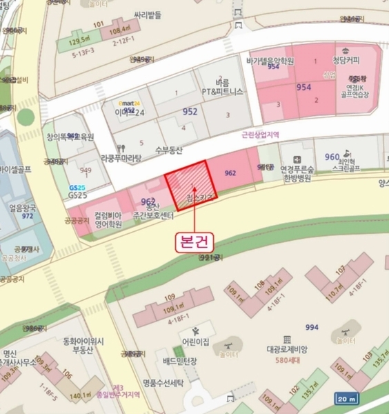 2025타경844 대구광역시 북구 동화천로 229, 제이9621타워 3층 301호 근린상가 경매 이미지