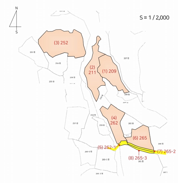 2025타경30828 충청북도 충주시 수안보면 사문리 262 농지 경매 이미지