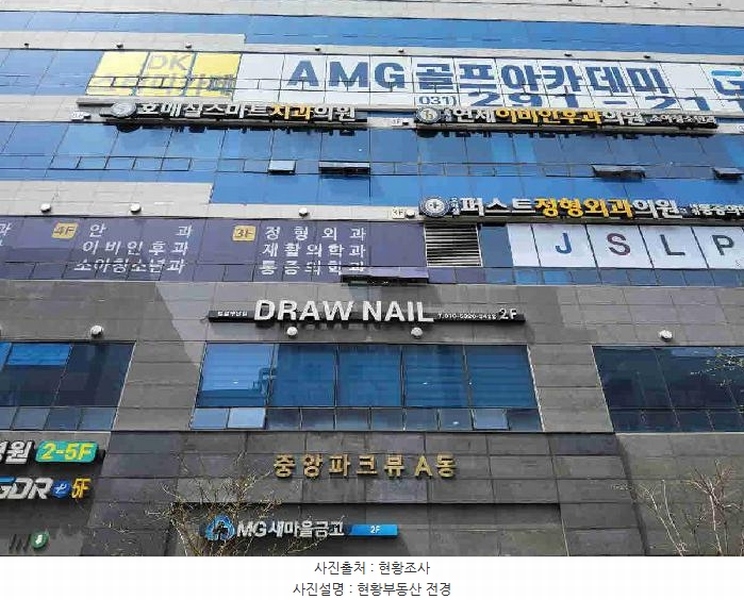 2025타경1101 경기도 수원시 권선구 호매실로104번길 24-43, 호매실중앙파크뷰주건축물 1동 5층 505호 근린상가 경매 이미지