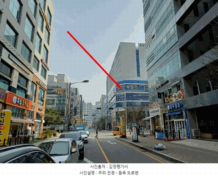 2025타경1101 경기도 수원시 권선구 호매실로104번길 24-43, 호매실중앙파크뷰주건축물 1동 5층 505호 근린상가 경매 이미지