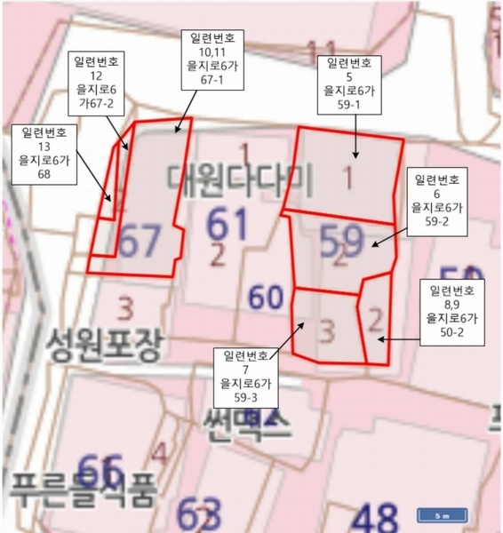 2025타경102688 서울특별시 중구 을지로6가 59-1 근린시설 경매 이미지