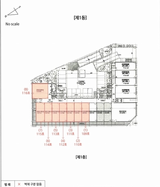 2023타경1137 충청남도 공주시 신금1길 83, 구분건물 1동 1층 109호외6개호 근린상가 경매 이미지