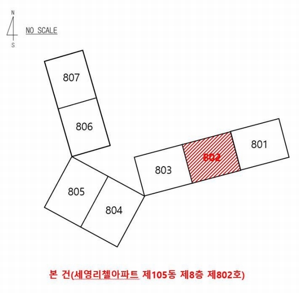 2024타경2091 경상북도 영주시 대동로 2, 세영리첼아파트 105동 8층 802호 아파트[공급33평형] 경매 이미지