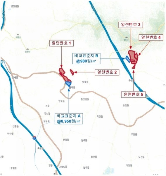 2022타경5329 전라남도 장성군 진원면 율곡리 산2-31 임야 경매 이미지