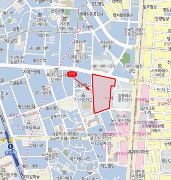 2025타경9783 서울특별시 금천구 독산동 291-1 아파트형공장 경매 이미지