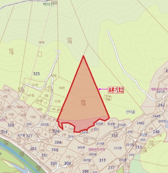 2025타경20397 충청남도 부여군 외산면 갈산리 산6-5 임야 경매 이미지