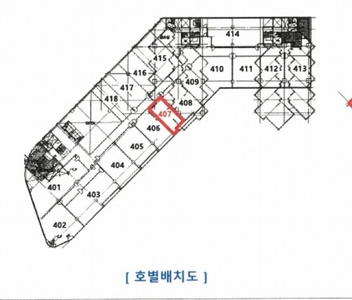 2025타경10087 서울특별시 금천구 벚꽃로 30, 금천롯데캐슬골드파크2차 207동 4층 407호 근린상가 경매 이미지