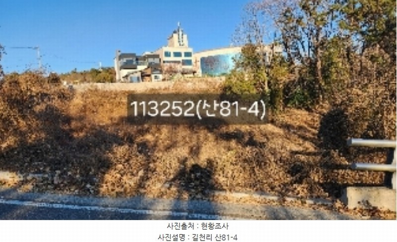 2024타경113252 부산광역시 기장군 장안읍 길천리 산81-4 임야 경매 이미지