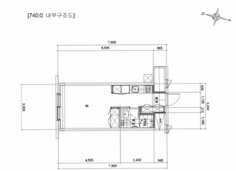 2025타경51921 경기도 하남시 미사강변한강로 295, 하남미사롯데캐슬헤븐시티2 7층 740호 오피스텔[계약17평형] 경매 이미지