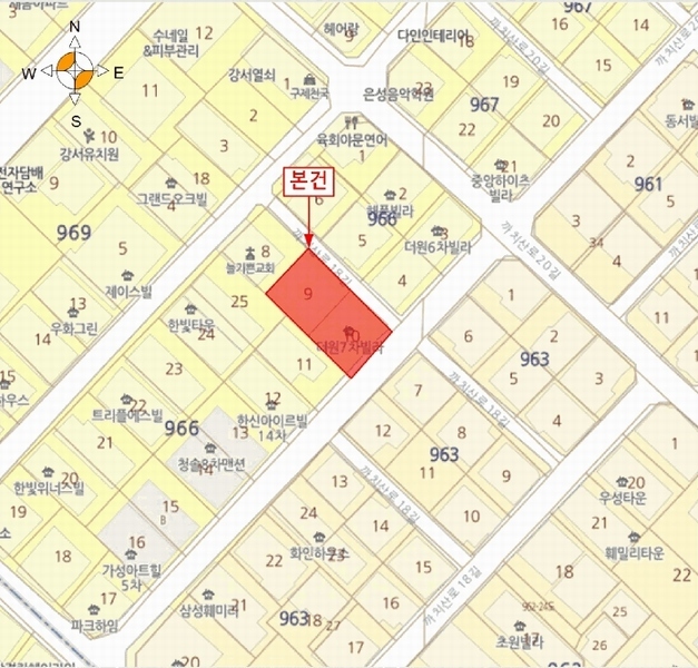 2025타경10964 서울특별시 강서구 까치산로18길 17-19, 더원 3층 302호 다세대(빌라) 경매 이미지