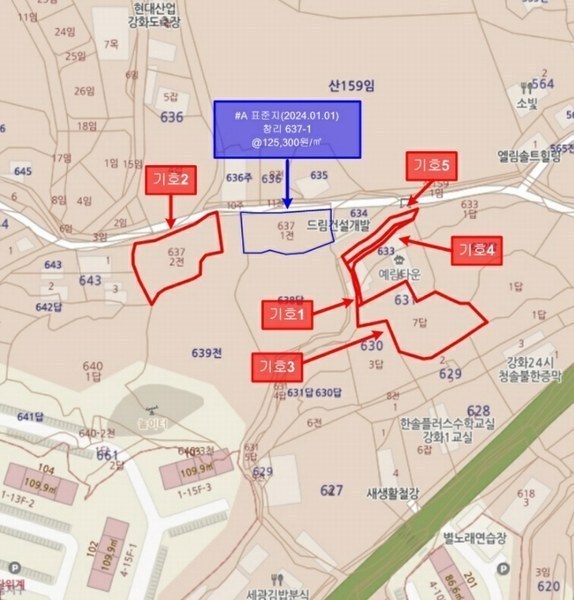 2024타경501573 인천광역시 강화군 선원면 창리 637-2 농지 경매 이미지