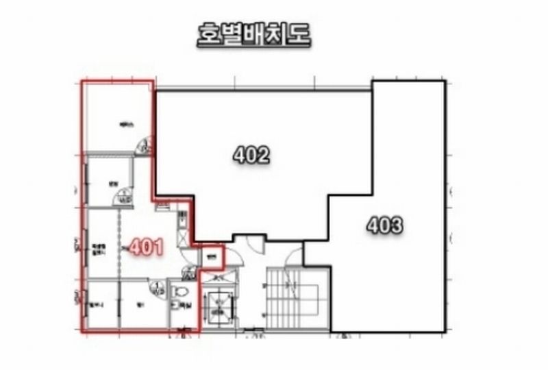 2024타경1009 서울특별시 구로구 개봉로17아길 36, 토브하우스 4층 401호 다세대(빌라)[공급11평형] 경매 이미지