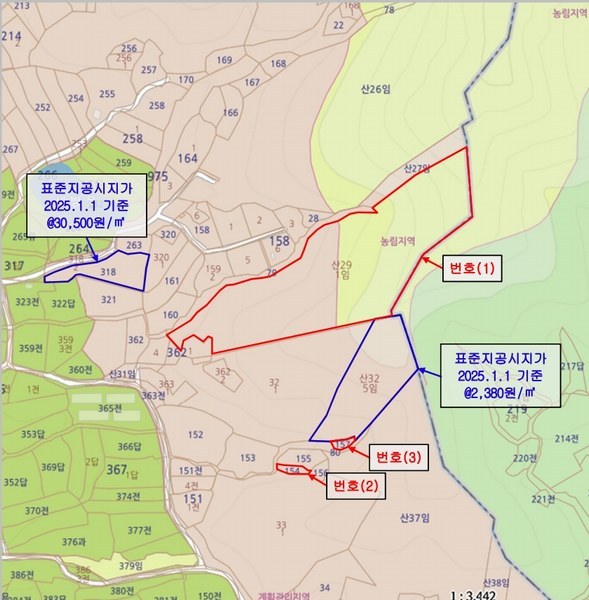 2025타경347 경상북도 김천시 아포읍 예리 154 농지 경매 이미지