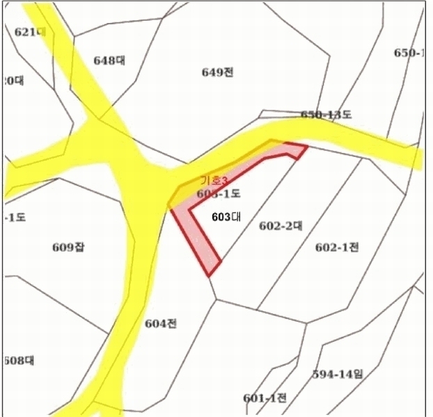 2025타경5863 전라남도 곡성군 겸면 송강리 603-1 도로 경매 이미지