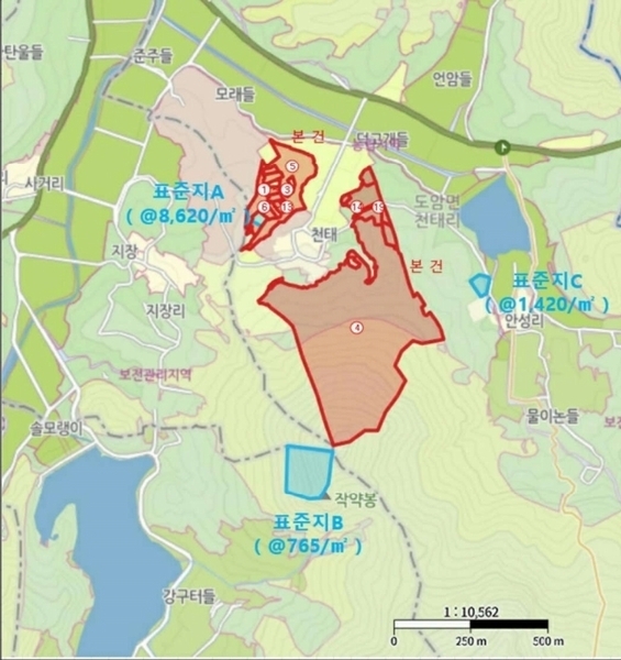2025타경34419 전라남도 화순군 도암면 천태리 산143-1 임야 경매 이미지