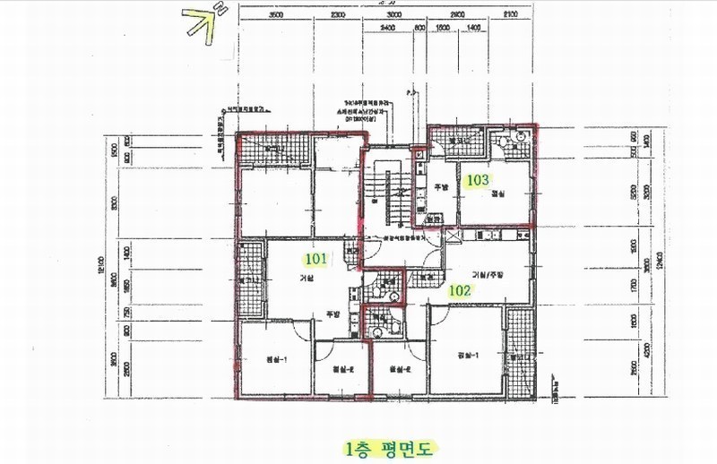 2025타경51987 경기도 안산시 상록구 사동 1315-17 다세대(빌라)[공급7평형] 경매 이미지