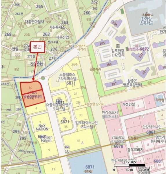 2025타경3826 경기도 김포시 김포한강10로133번길 165, 샹보르영무파라드김포한강 1동 3층 322호 아파트형공장 경매 이미지
