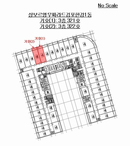 2025타경3826 경기도 김포시 김포한강10로133번길 165, 샹보르영무파라드김포한강 1동 3층 322호 아파트형공장 경매 이미지