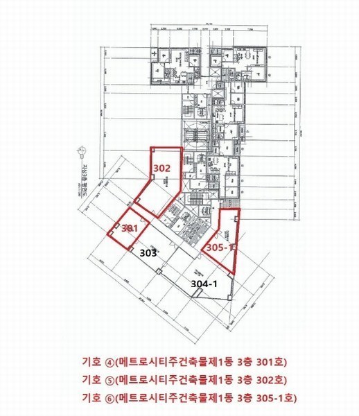 2024타경561186 인천광역시 중구 제물량로 24인천광역시 중구 제물○○○○, 메트로시티주건축물 1동 3층 305-1호메트로시○○ 근린상가 경매 이미지