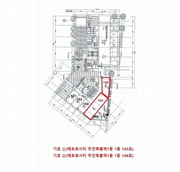 2024타경561186 인천광역시 중구 제물량로 24인천광역시 중구 제물○○○○, 메트로시티주건축물 1동 1층 106호메트로시○○ 근린상가 경매 이미지