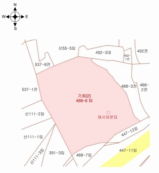 2025타경12148 충청남도 아산시 신창면 가덕리 488-6 임야 경매 이미지