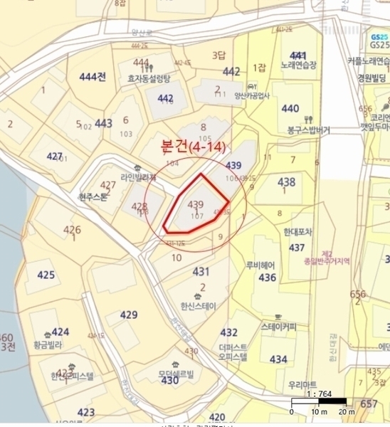 2024타경12773 경기도 오산시 양산로 330-21, 라인빌리지107 1층 101호 근린상가 경매 이미지