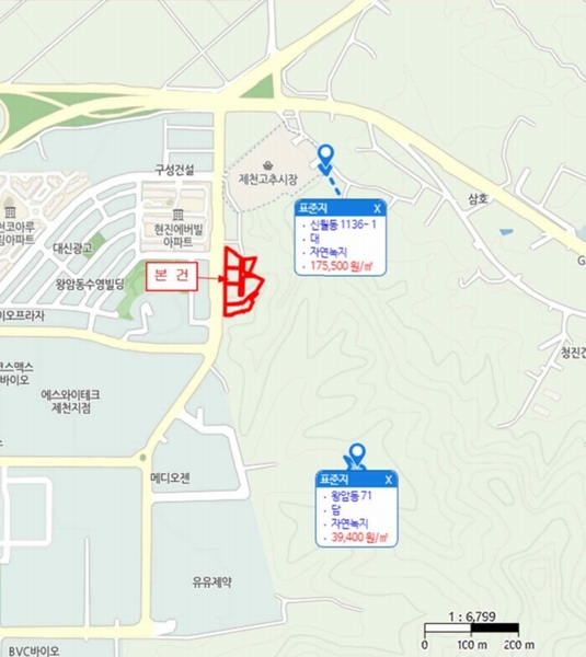 2024타경114 충청북도 제천시 왕암동 89-70 다가구(원룸등) 경매 이미지