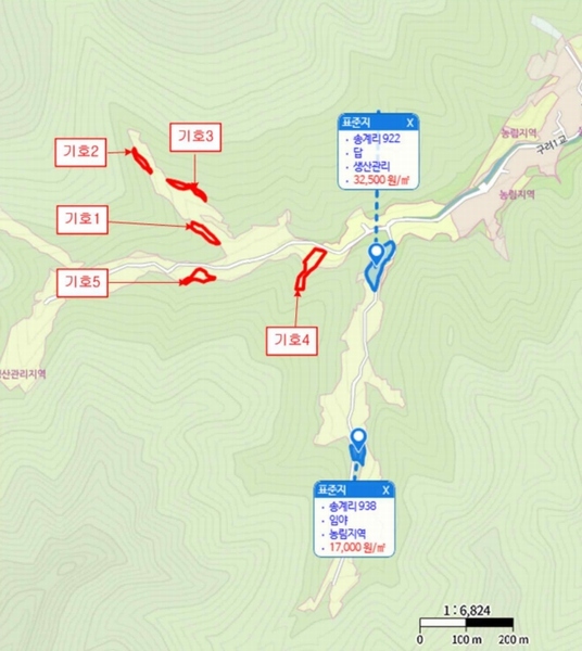 2025타경5417 충청북도 제천시 한수면 송계리 916 농지 경매 이미지