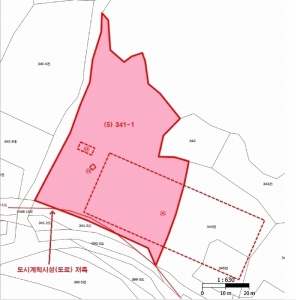 2025타경585 강원특별자치도 정선군 신동읍 고성리 341-1 농지 경매 이미지
