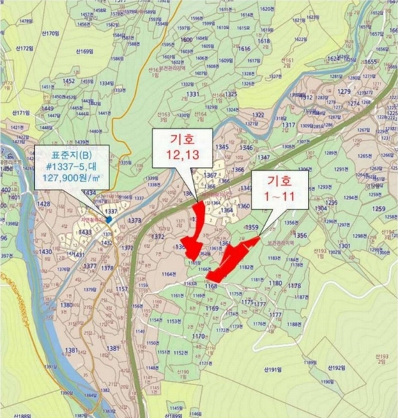 2024타경448 경상남도 밀양시 단장면 구천리 1363-4 대지 경매 이미지