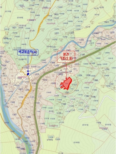 2024타경448 경상남도 밀양시 단장면 구천리 1363-4 대지 경매 이미지