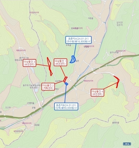 2024타경36264 충청북도 충주시 살미면 설운리 95 농지 경매 이미지