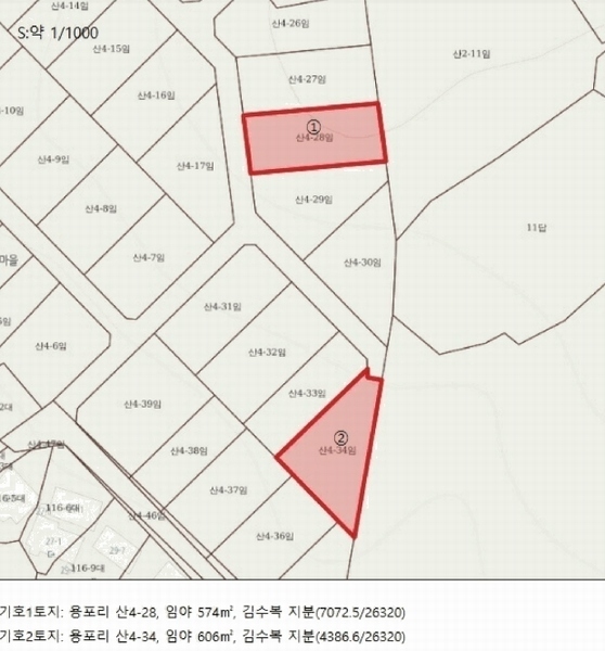 2025타경30813 충청북도 충주시 앙성면 용포리 산4-34 임야 경매 이미지