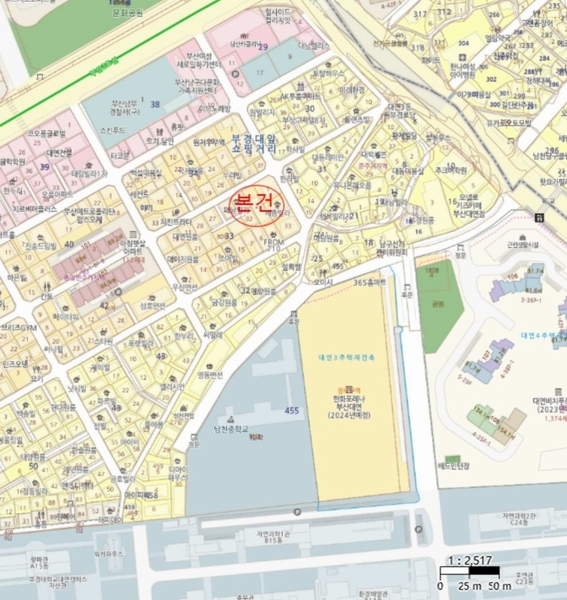 2023타경105742 부산광역시 남구 용소로13번길 90, 만월 4층 401호 근린상가 경매 이미지