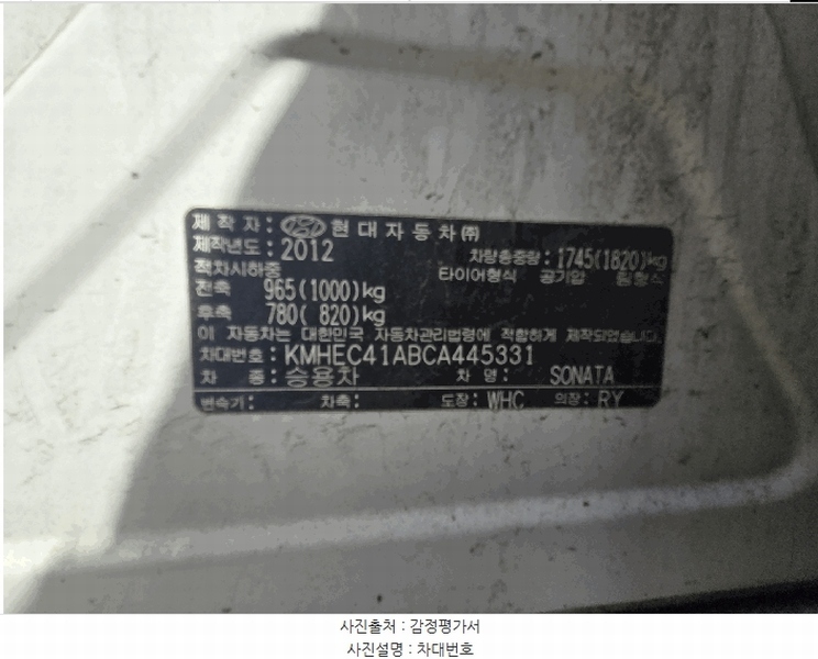 2025타경10369 서울특별시 강서구 마곡동 1045, 금화주차장 내 쏘나타(SONATA) 경매 이미지