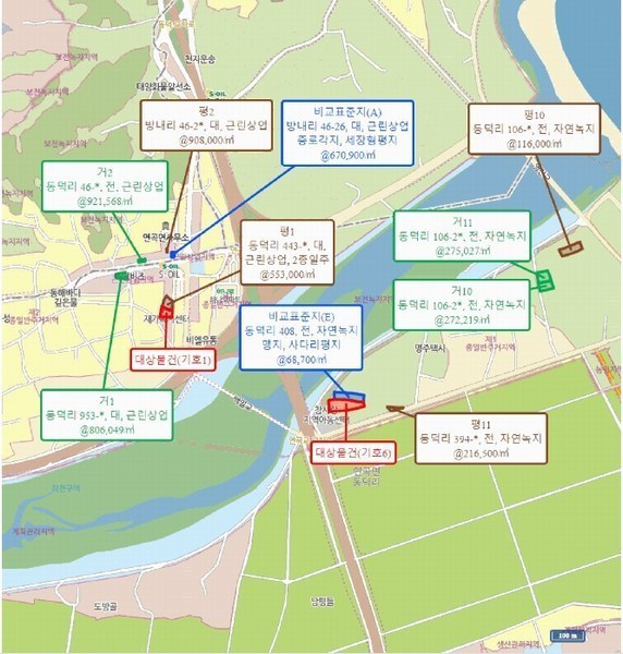 2025타경225 강원특별자치도 강릉시 연곡면 동덕리 407-17 농지 경매 이미지