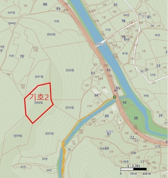 2025타경30647 강원특별자치도 삼척시 하장면 장전리 산40 임야 경매 이미지