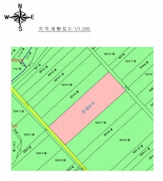 2024타경7893 전라남도 나주시 남평읍 남석리 924-6 농지 경매 이미지