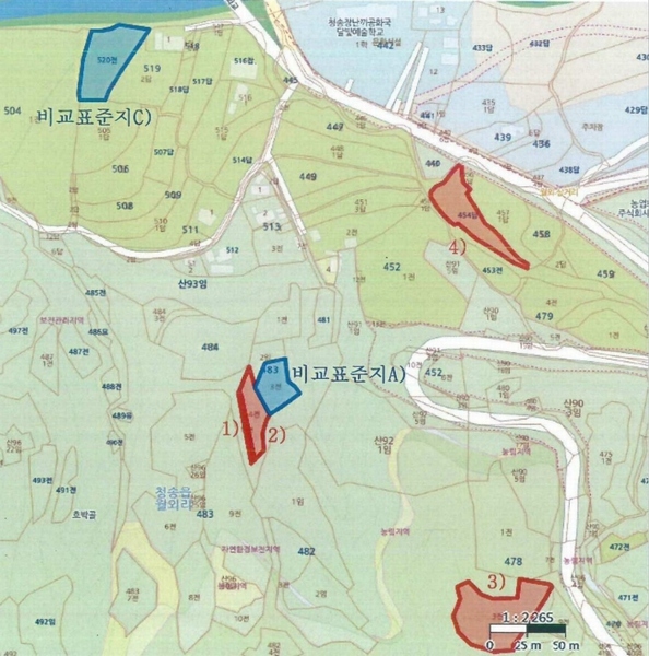 2025타경10161 경상북도 청송군 청송읍 월외리 454 농지 경매 이미지