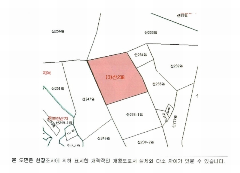 2025타경257 경상남도 창원시 마산합포구 진전면 시락리 산238 임야 경매 이미지