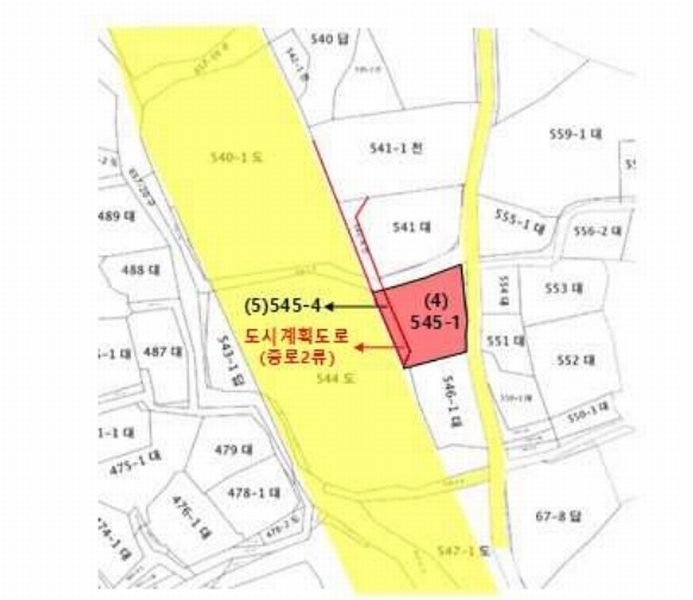 2025타경32786 전라남도 화순군 화순읍 일심리 545-1 대지 경매 이미지