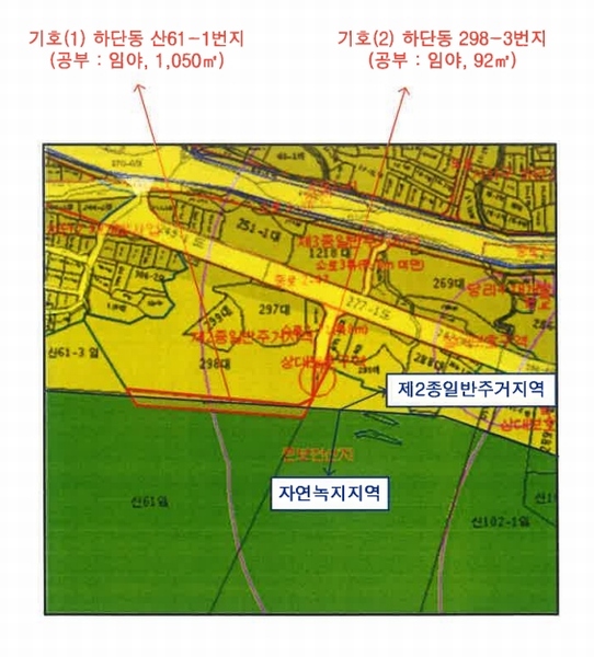 2025타경102021 부산광역시 사하구 하단동 298-3 임야 경매 이미지