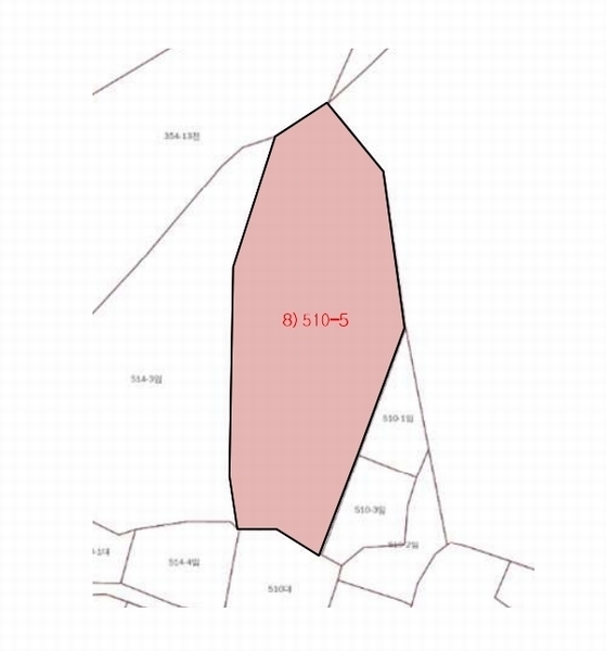 2025타경1069 충청남도 서천군 비인면 관리 510-5 임야 경매 이미지