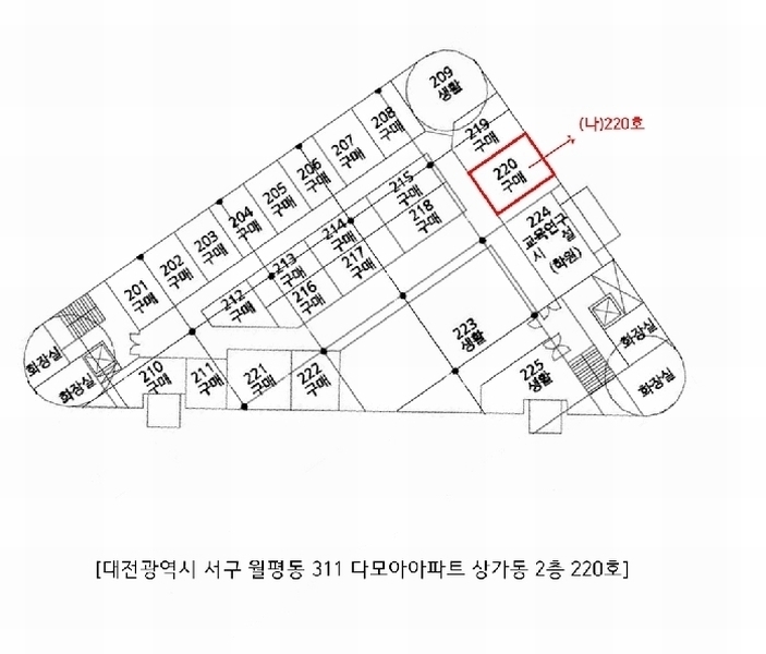 2025타경3722 대전광역시 서구 월평동 311 근린상가 경매 이미지