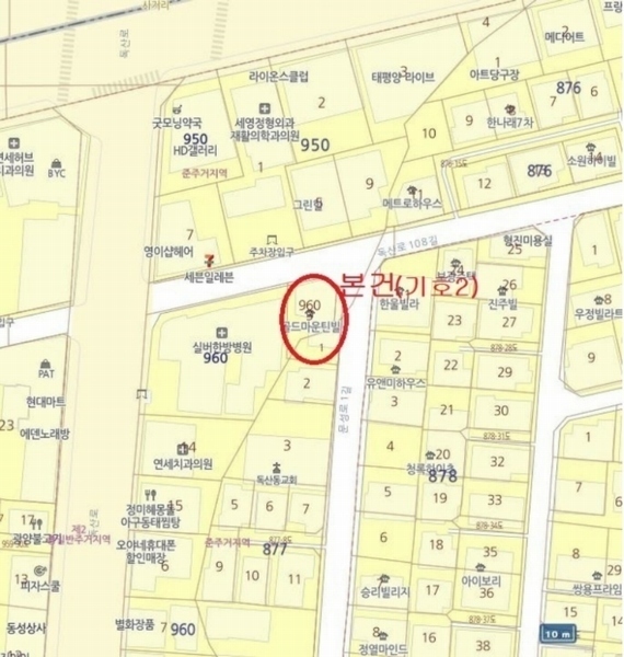 2024타경105581 서울특별시 금천구 독산로108길 10, 골드마운틴 2층 203호 다세대(빌라)[공급11평형] 경매 이미지
