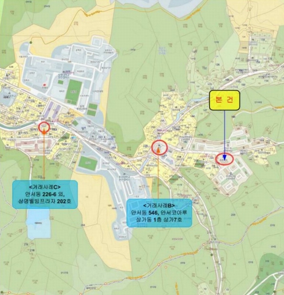 2025타경12023 충청남도 천안시 동남구 안서동 211 근린상가 경매 이미지