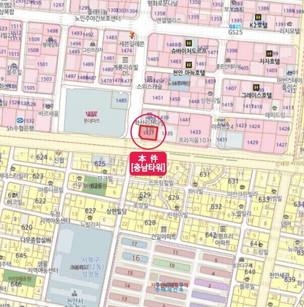 2025타경12765 충청남도 천안시 서북구 성정동 1437 근린상가 경매 이미지