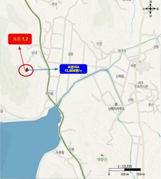 2025타경51324 전라남도 순천시 해룡면 상내리 108 농지 경매 이미지